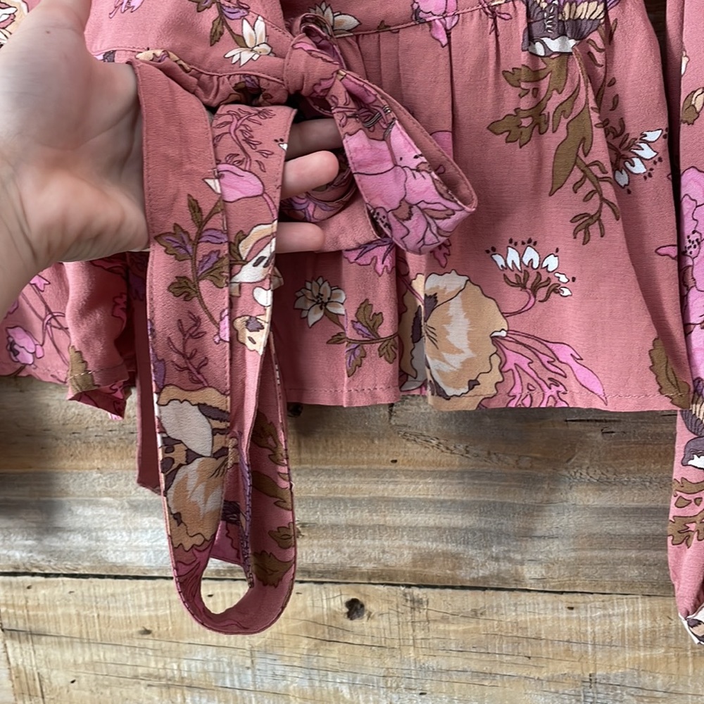 Rosa Wrap Blouse Sz M Spell Designs View 4